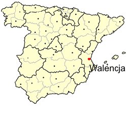 Walencja na wybrzeżu Morza Śródziemnego. Jest trzecim pod względem liczby ludności miastem Hiszpanii.